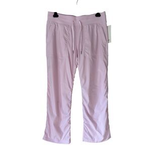 NEW Lululemon Dance Studio Mid-Rise Pants size 14 Regular Pink Organza